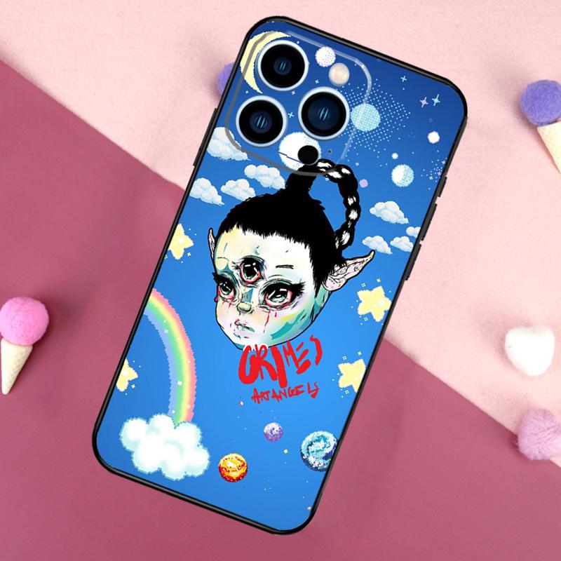 Grimes Art Angels Phone Case For iPhone 16 15 11 12 13 14 Pro Max Mini X XS Max XR Plus Full Cover iPhone 14 Pro
