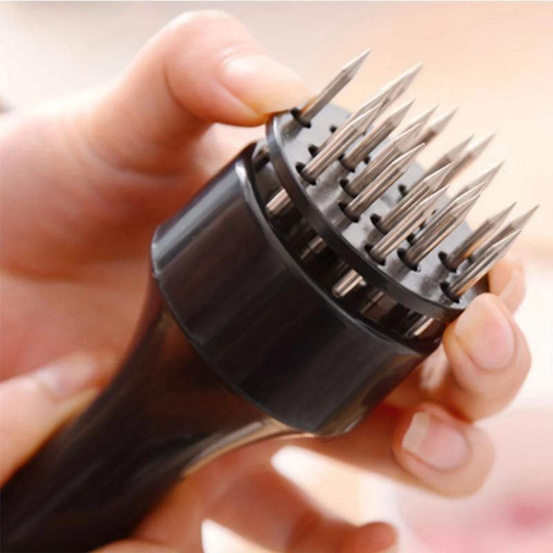 Stainless Steel Steak Meat Tenderizer Hammer Loose Meat Needle Household Punching Daily Tendon Breaker Meat Inserting Needle