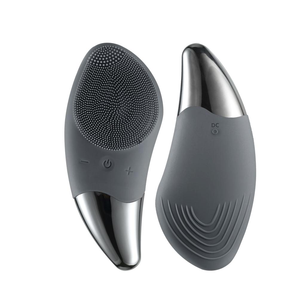 Electric Facial Cleansing Brush Ultrasonic Silicone Pore Cleanser 2-in-1 Blackhead Removal & Acne Prevention Waterproof USB