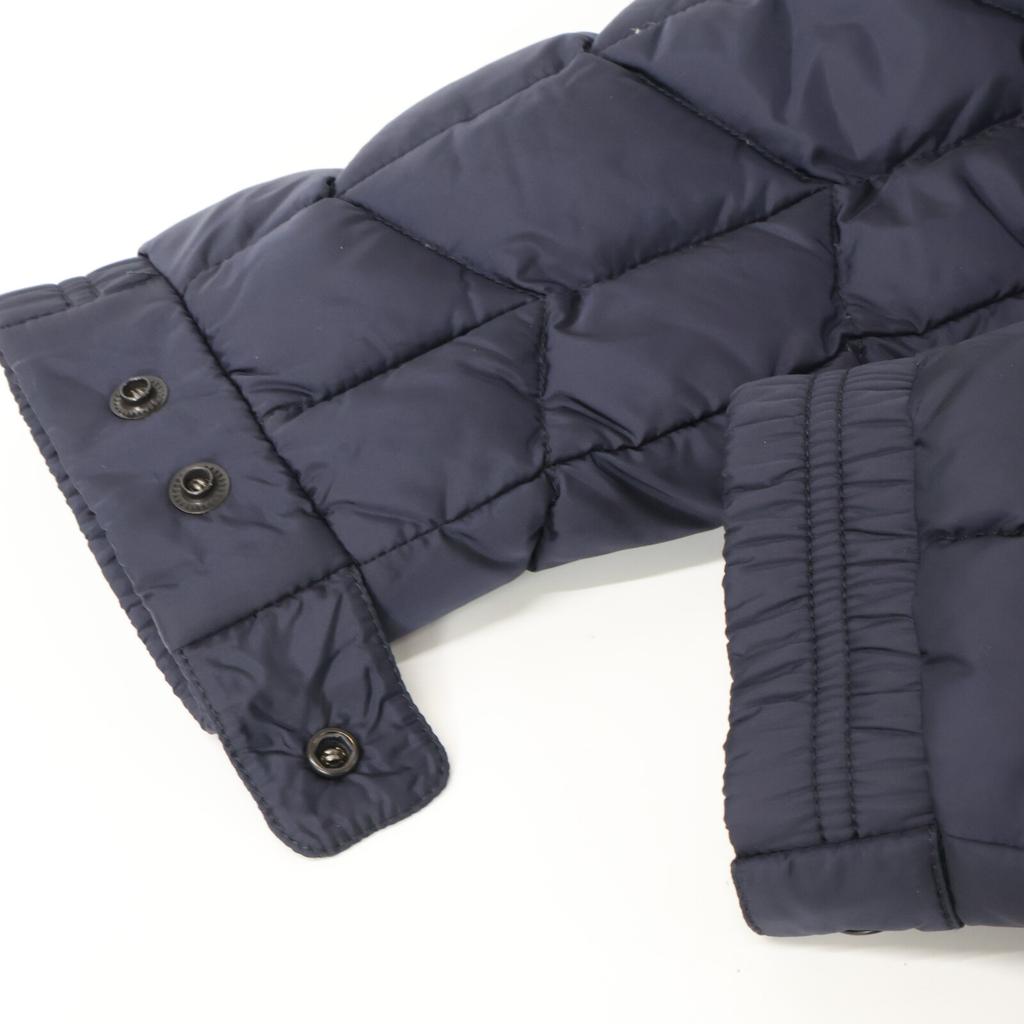 Moncler Domestically Published BERRIAT/Beria Hooded Quilted Down Jacket 1 NavyUsed