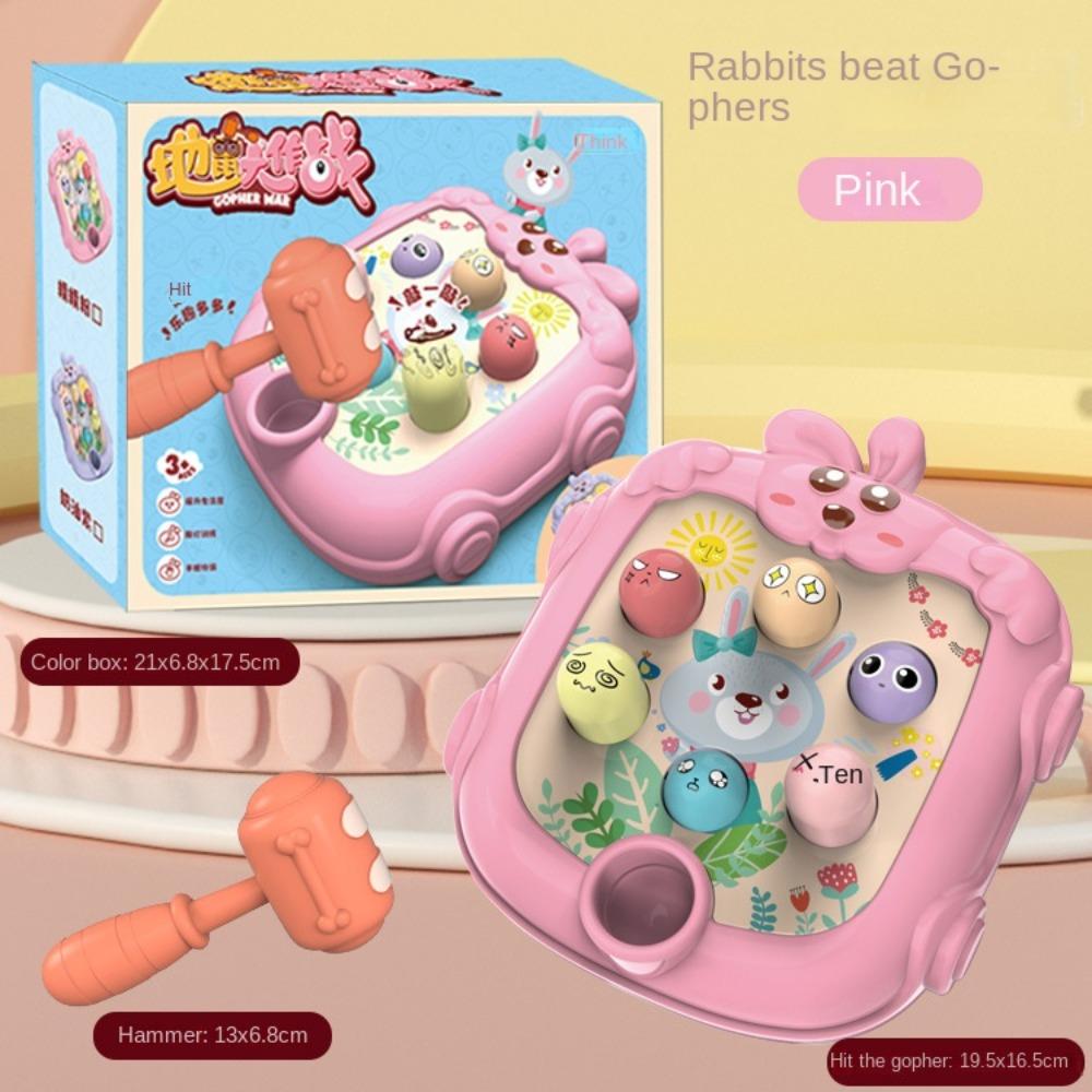 

Координация рук и глаз на тему животных. Игра-стук. Игра-стук. Хомяк. Подарок детям. розовый