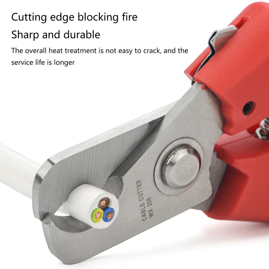 Electronics Wire Cutter 6.7Inch Wire Cable Cutting Pliers Shear Cuttter Electronic Wire Scissors WX-206