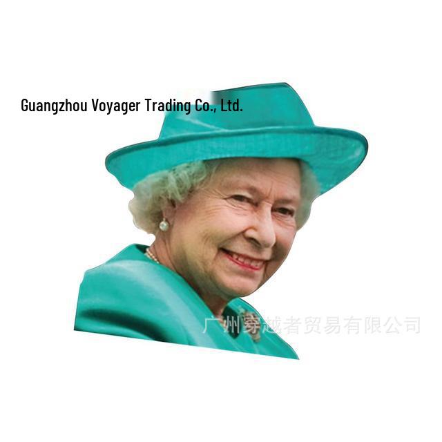 3D Funny Celebrity Rear Window Car Sticker: Queen Elizabeth & Pope Francis Illusion