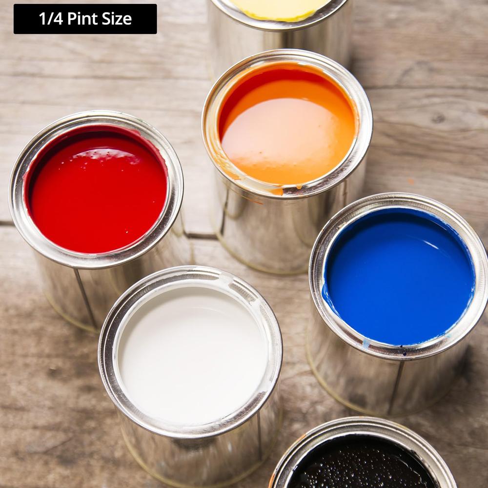 Lattine di vernice metalliche da 1/4 di pinta con coperchi, Contenitori vuoti in banda stagnata per vernice per lavoretti fai-da-te, Conservazione della vernice