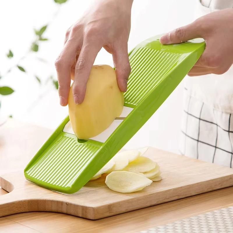 Potato Shredding Hine Slicing with 3 Blades Chopper Chopping Vegetable Radish Scraper Rough Planer Multi-Functional Kitchen Tool