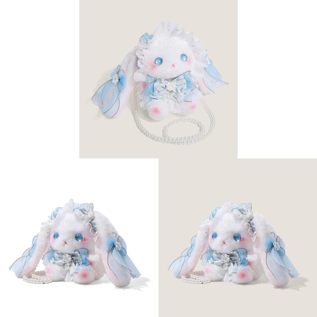 Rabbit Rabbit Mini Crossbody Bag With Pearl Chain For Daily Girls