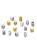 100pcs 2mmx2mmx2mm Light Gold  Copper Metal Loose Square Bead Cuboid Seed Beads Bracelet Supplies For Jewelry Design Accessorie