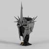 927pcs MOC LOTR Witch King Of Angmar Helmet Hobbit Lord Rings Model Building Blocks Architecture Toy Christmas Gifts Brick Kids