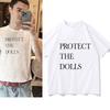 Protect The Dolls Lette T Shirt 2025 Uomo/Donna Harajuku Vintage Grafica T-shirt Classica Unisex Alta Qualità Cotone T-shirt