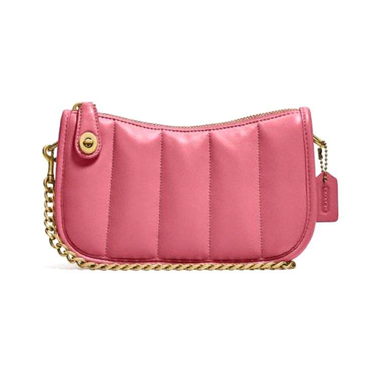 

Coach Swinger 20 Quilted Chain Leather Underarm Bag Women Handbags Strawberry-Red C3490-B4U6 Basic Set (Bag+Dust Bag)