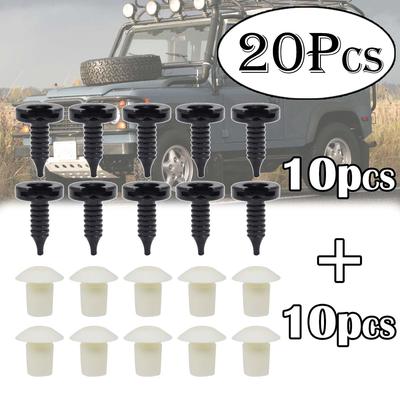 20X Snap Sack Inserts Grommet Fender Interior Door Card Trim Panel Clip Fastener Stud Plug  For Jaguar S-Type Vanden Plas X-Type
