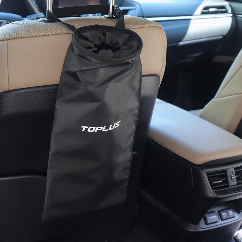 Cross-border Car Trash Bag - Hanging Polyester Seat Back Organizer