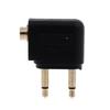 Set of 2pcs Aviation Headphone Adapter 3.5mm Port Aircraft Earphone Socket Conversion Adaptors Portable Converters