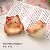 10/40PCS Cartoon DIY resin accessories accessories 3D sofa cat head cream rubber hair clip shoe buckle pendant accessories