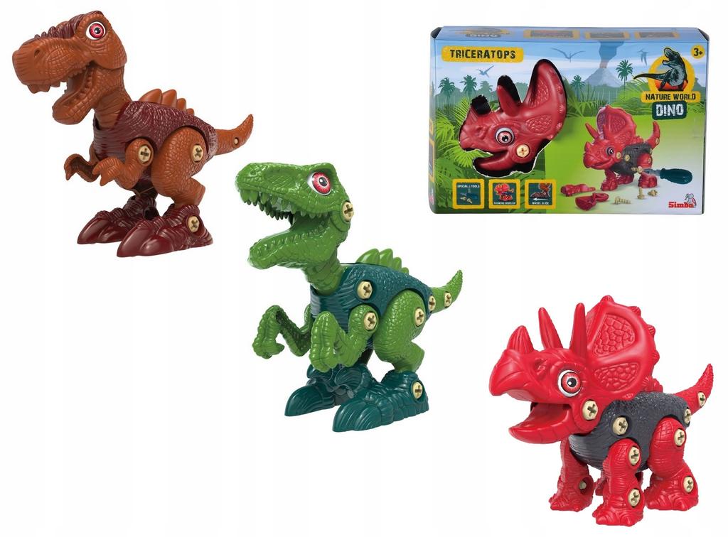 NW DINOZAURY DIY DO MONTAŻU 3 RODZAJE 0181