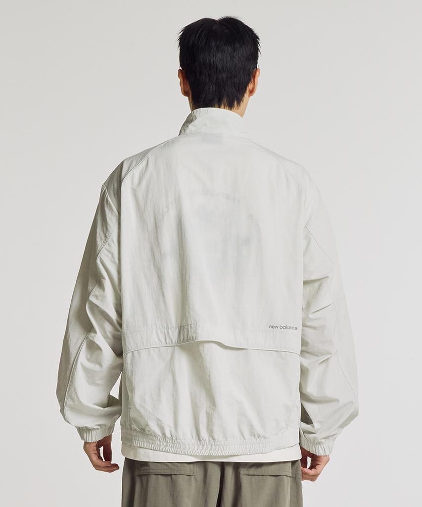 New Balance Nbnag31803 / Uni Essential Heritage Stand-Neck Warm-Up Jacket (L/Gray)