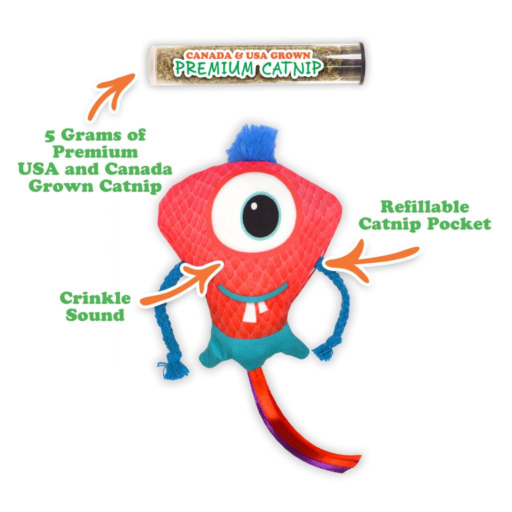 Meowijuana Catnip and Cat Toy Ruby Rascal Cat Sierra Sunshine Catnip Regenerate and Improve Your Combo, Toy, Blend, Cat's Health.