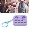   Keychain Colorful Lights DJ Disc Player Design Automatic Play and Self Press Mode Portable DJ Keyring