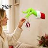 Elemento Decorativo Funzionale per la Casa Gnomo Verde Appendi Ornamenti di Natale, Gancio a Parete Manuale per le Feste, Gancio Facile da Installare Porta Espositore per Ornamenti da Appendere