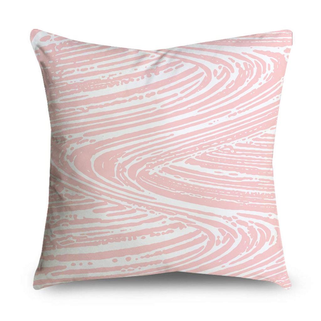 pink patterned cushion