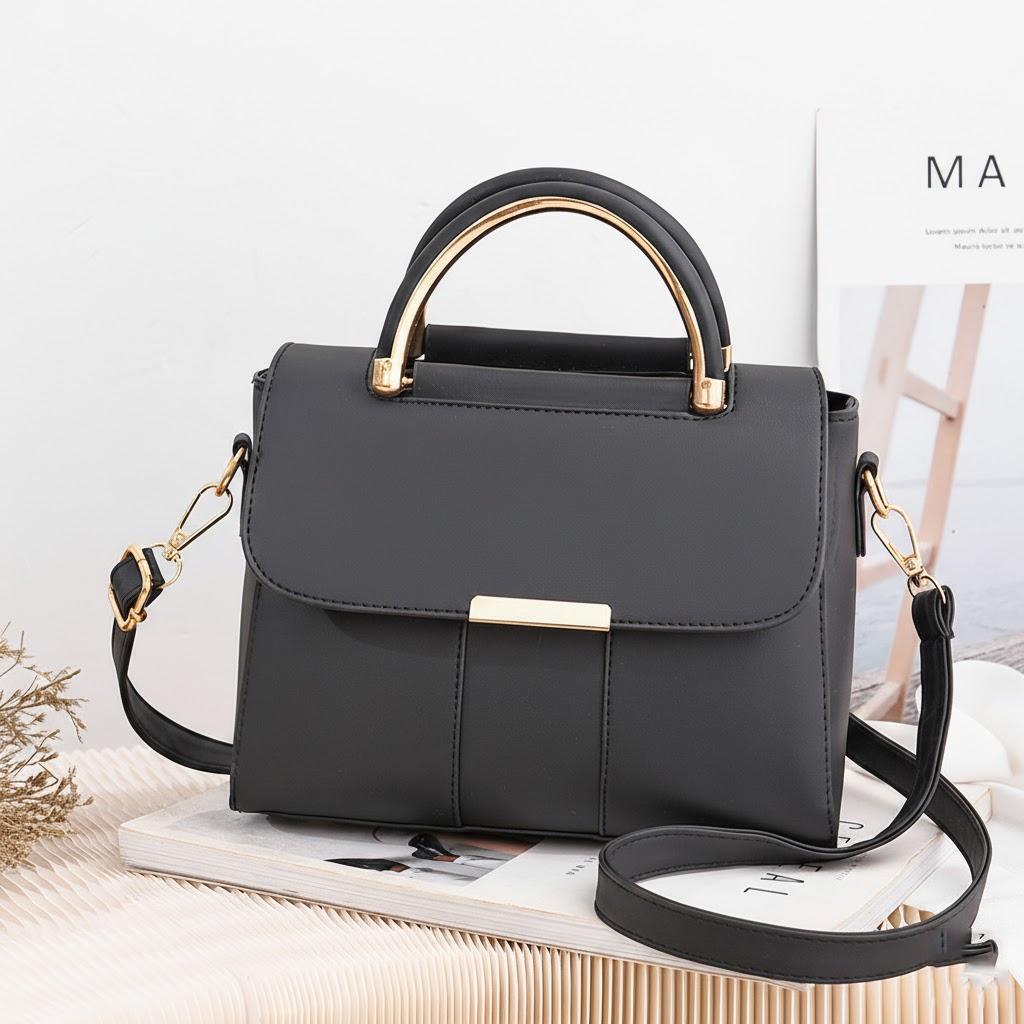 

Waterproof Women Handbag Adjustable Strap Crossbody Magnetic Closure Everyday Carry Fashionable Design чёрный