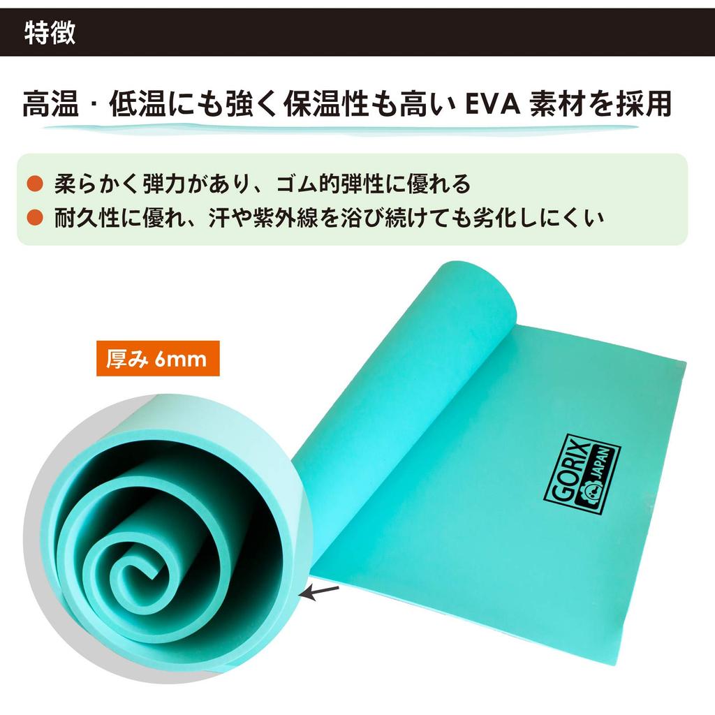 GORIX Training Mat Bicycle Floor Protection [Vibration-proof, Sound-proof, Mat] (GX-MAT) (Matte Black)