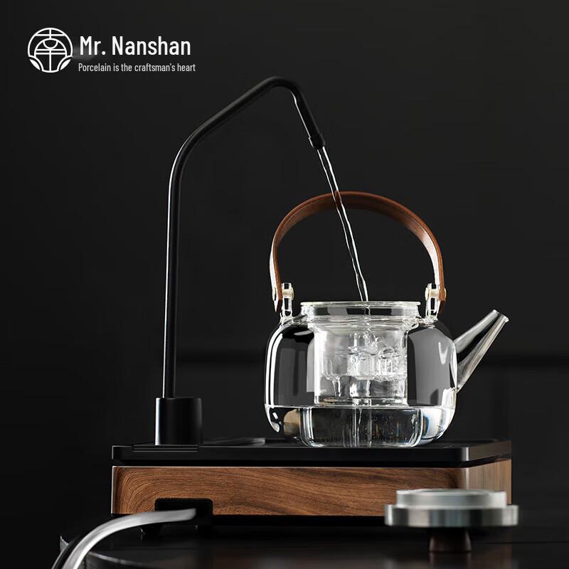 Heat-Resistant Glass Tea Kettle with Auto Water Supply