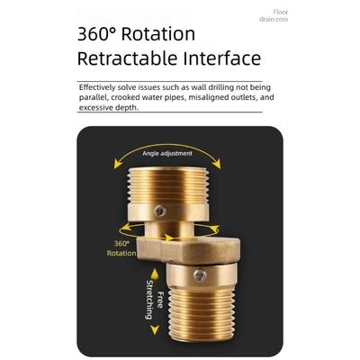 2Pcs Universals Angled Curved Foot 360 Rotating Eccentric Screw Corner Wall Mounted Shower Faucet Adapter Enduring