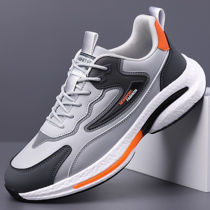 

Men s shoes casual breathable mesh sneakers 2025 summer new soft-soled non-slip shock-absorbing men s lightweight running shoes 46