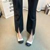 Fashion Autumn New Flat Shoes Women's Fashion Round Head Shallow Mouth Splicing Soft Sole Anti-slip Wear-resistant Single Shoes