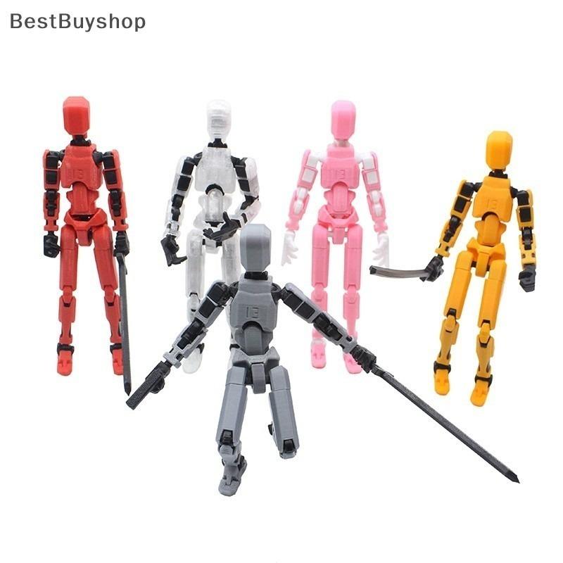 Multi-Jointed Movable Robot 3D Printed Mannequin Toyslucky 13 Dummy Action Figures Toys Gifts Game Gifts Hot Orange