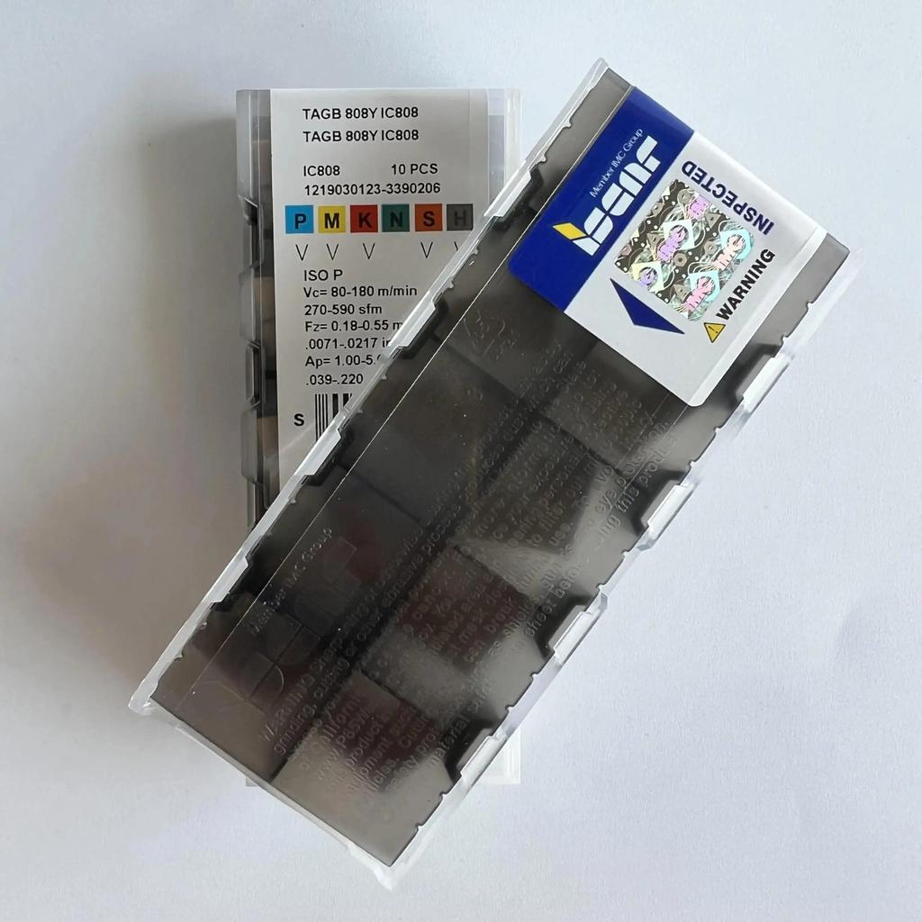 ISCAR / TAGB808Y IC808   Industrial indexable carbide inserts 10 Pcs