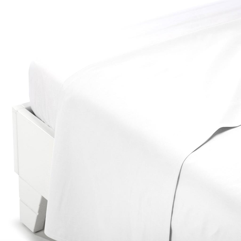 Lenzuolo Superiore basic in Cotone Bianco