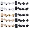 5pcs/lot Alloy Magnetic Buckle Round Square Leather Bracelet End Clasps Connector For DIY Handmade Jewelry Necklace Making