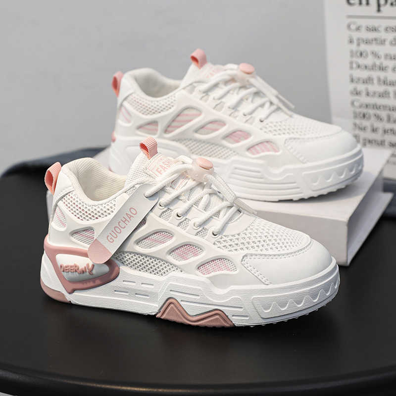Fashion Normal Leather Platform High Cut Boots High Top Sneakers For Women Shoes Ladies Summer Sports Loafer'lar Sapa Foot-wear
