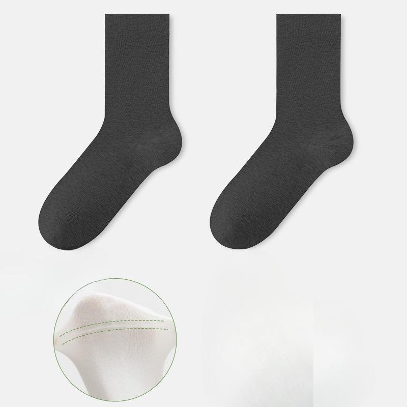 Female Spring and Autumn All Build Pure Cotton Boneless Moon Son In The Tube Pile Cotton Socks