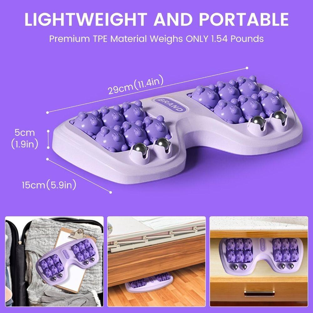 Massager Roller Feet Acupressure Point Massage Plantar Fasciitis Pain Relief Relax Roller Trigger Point Reflexology Tool