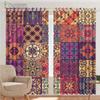 Custom Bohemian Ethnic Curtain Vintage Pattern Curtain Southeast Asia Living Room Bedroom Moroccan Characteristics Curtain 2PCS