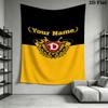 SG Dynamo Dresden Benutzerdefinierter Name Wandteppich Ästhetischer Wandbehang Bedruckter Stoffdecke Dekorative Wandteppiche für Schlafzimmer Wohnzimmer Heimdekoration