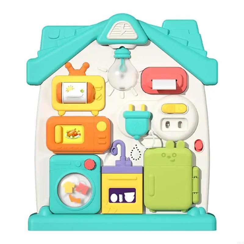 

Montessori Lighting Music Busy Board - Sensory Education Toy for the Development of Fine Motor Skills in Young Children