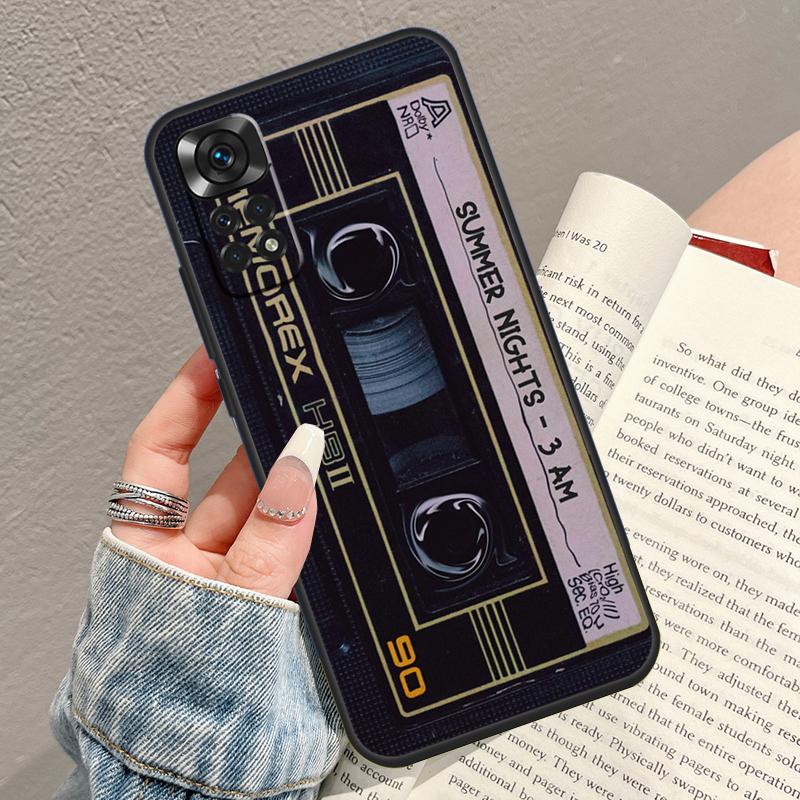 Vintage Magnetic Tape Cassette Phone Case For Xiaomi Redmi Note 14 13 Pro 9 10 11 12 15 Pro Plus 14C 13C 10C 12C 15C Cover