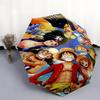 1 PC Automatic Folding Umbrella - One Piece Monkey D Luffy Pattern Portable Foldable Design With 8 Ribs Christmas Birthday Gifts
