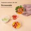 HANDUNYOU Disposable Round Plastic Lunch Boxes with Lids