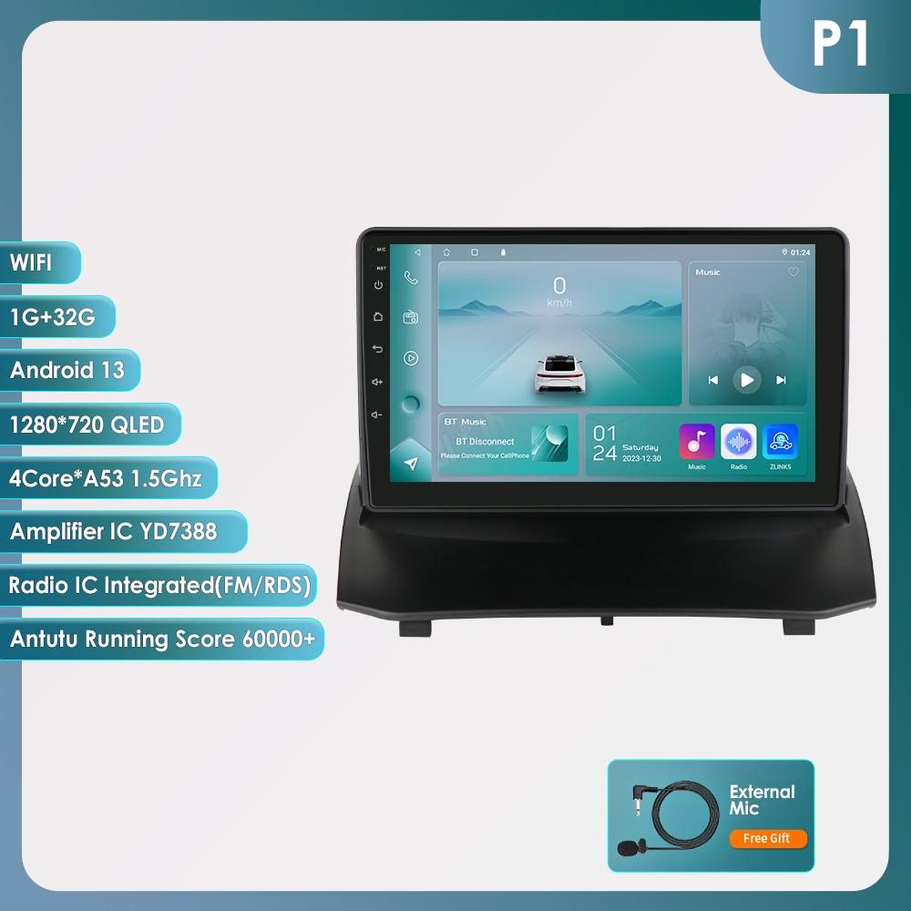 

2din Android-авторадио для Ford Fiesta 2009-2017 Автомобильный радиоприемник Мультимедийный видеоплеер GPS-навигация Головное устройство с интеллектуальным экраном Carplay 4G WIFI DSP P1 4Core 1G 32G