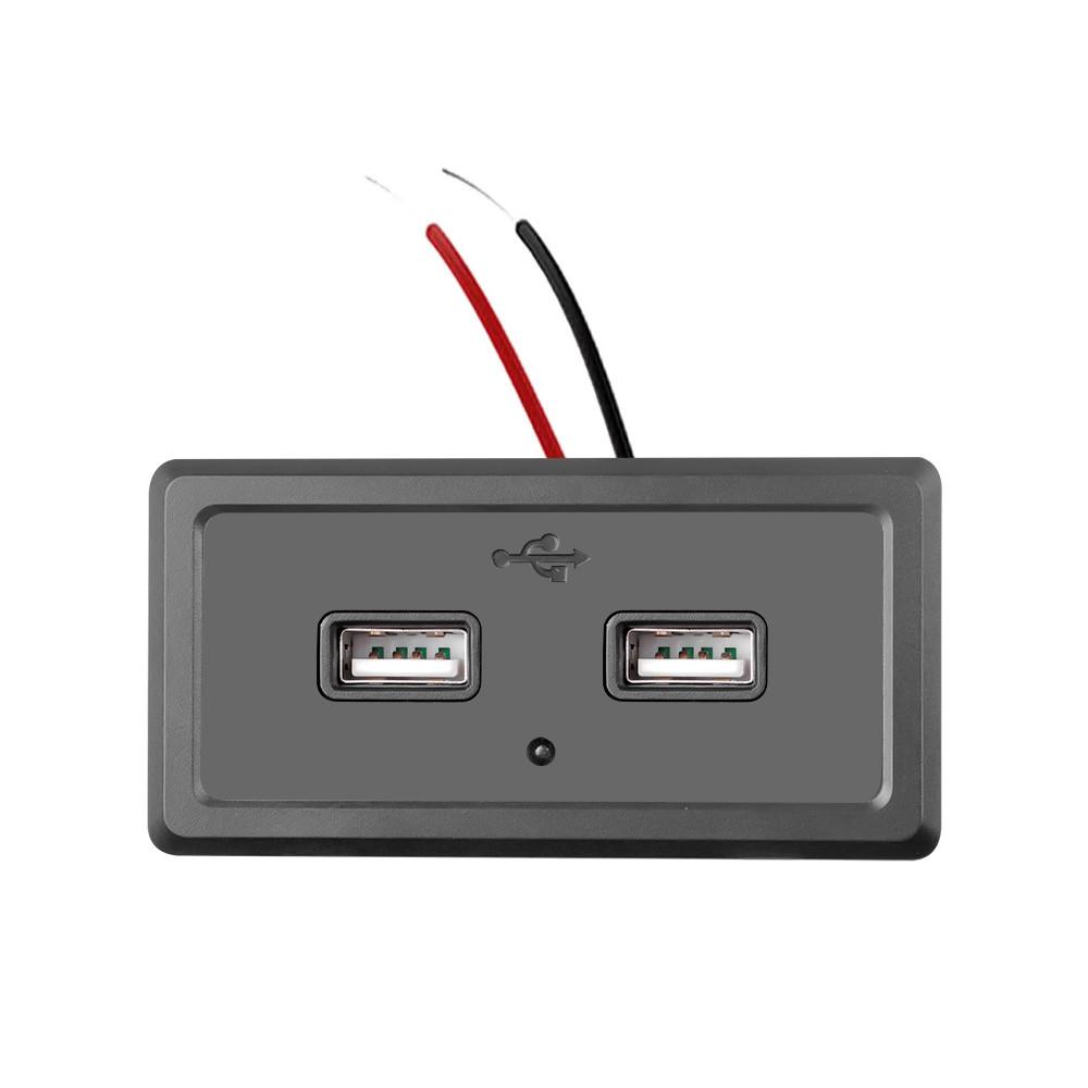 Dual USB Charger Socket 4.8A 3.1A For Motorcycle Auto Truck Atv Boat Car Rv Bus 2.1A 2.4A Car Furniture Charger Outlet