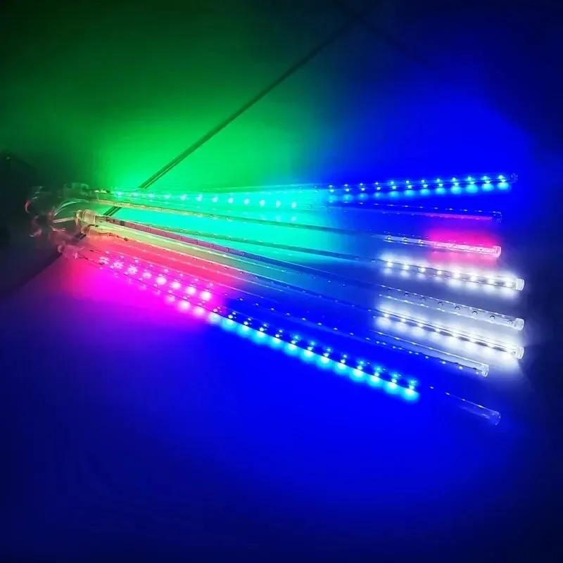 LED Meteor Shower Lights 2PC Outdoor Waterproof Fairy Garland String Light For Christmas Holiday Party Garden Decor 30/50CM Lamp