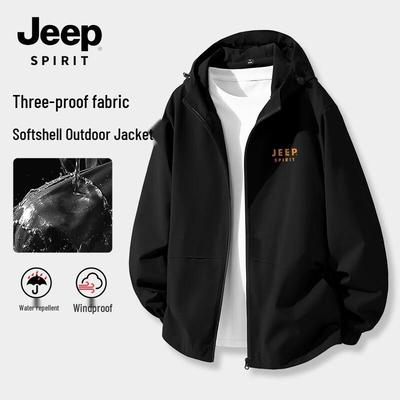 JEEP SPIRIT Men's Hooded Waterproof Outdoor Jacket