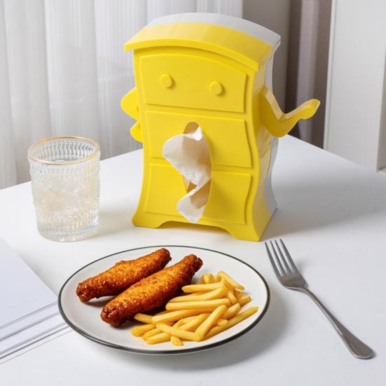 Yousheng Roztomý držák na papírové kapesníky Kreativní tvar Živé barvy Protiskluzový design Velká kapacita Držák na papír Úspora místa Stolní dekorace