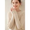 Women's Soft Cashmere Sweater - Warm, Casual Knit, Long Sleeve, Round Neck, Perfect for Autumn/Winter