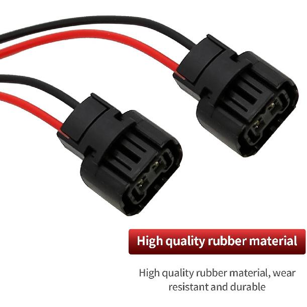 5202 PS24W H16 Female Wire Pigtail Two Harness Fog Light Bulb Connector Plug (PS24W 5202 H16)